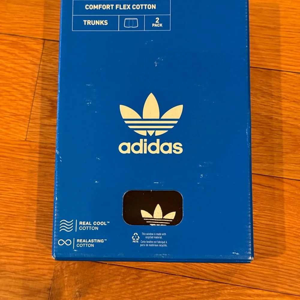ADIDAS men’s Comfort Flex Cotton Trunks 2 Pack